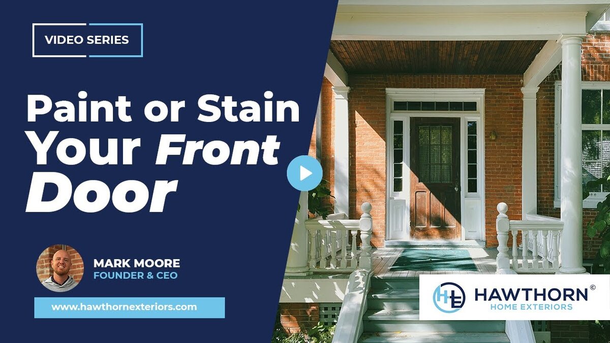 paint or stain your front door