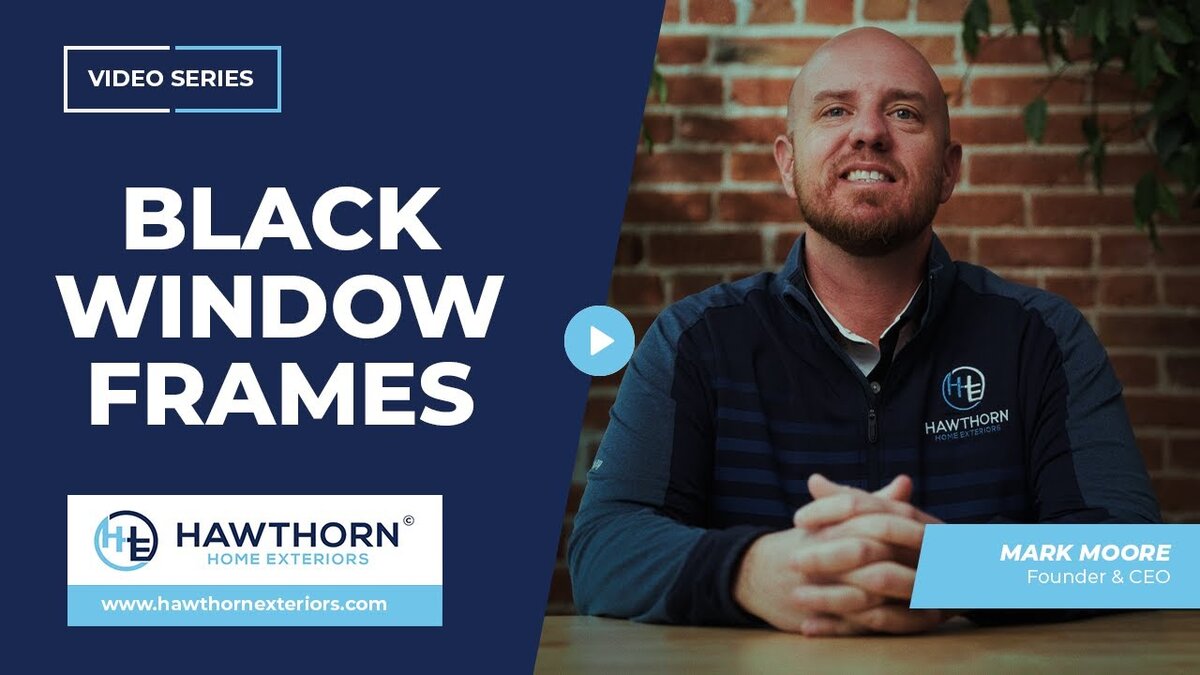 black window frames