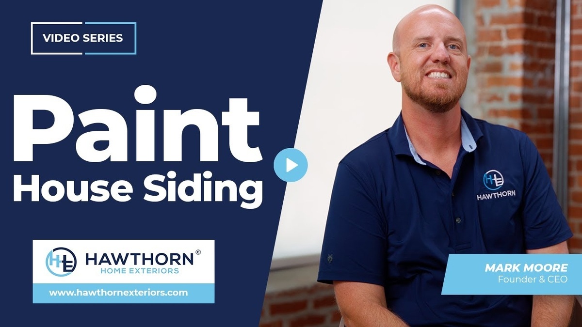 can you paint siding