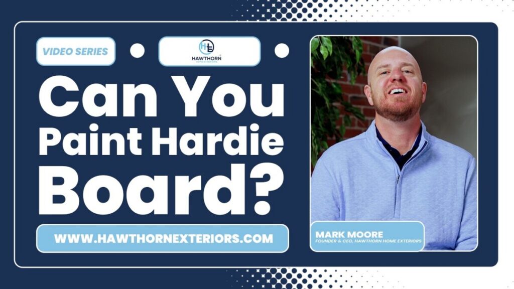 can you paint hardie board
